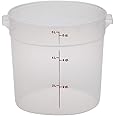 Cambro RFS6PP190 Camwear 6-Quart Round Food Storage Container, Polypropylene, Translucent, NSF