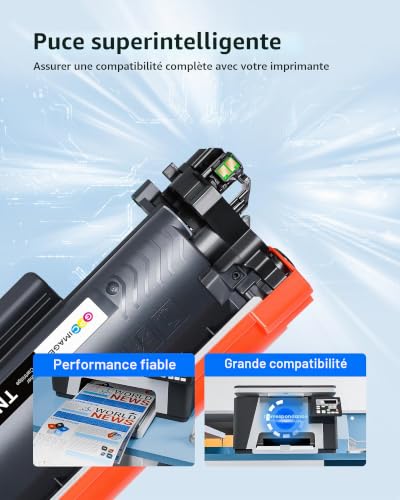 TN2510XL TN-2510XL HL-L2400DWE Toner Cartridge Compatible with Brother TN-2510 XL TN2510 XL for HL-L2400DWE DCP-L2620DW MFC-L2800DW MFC-L2827DW HL-L2445DW DCP-L2660DW MFC-L2860DW (Black 2 Pack