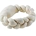 BBDOGO Dog Rawhide Bones Braided for Pets Rawhide Chew Treat Bone for Medium Dogs 15CM CW018 (3 PCS)