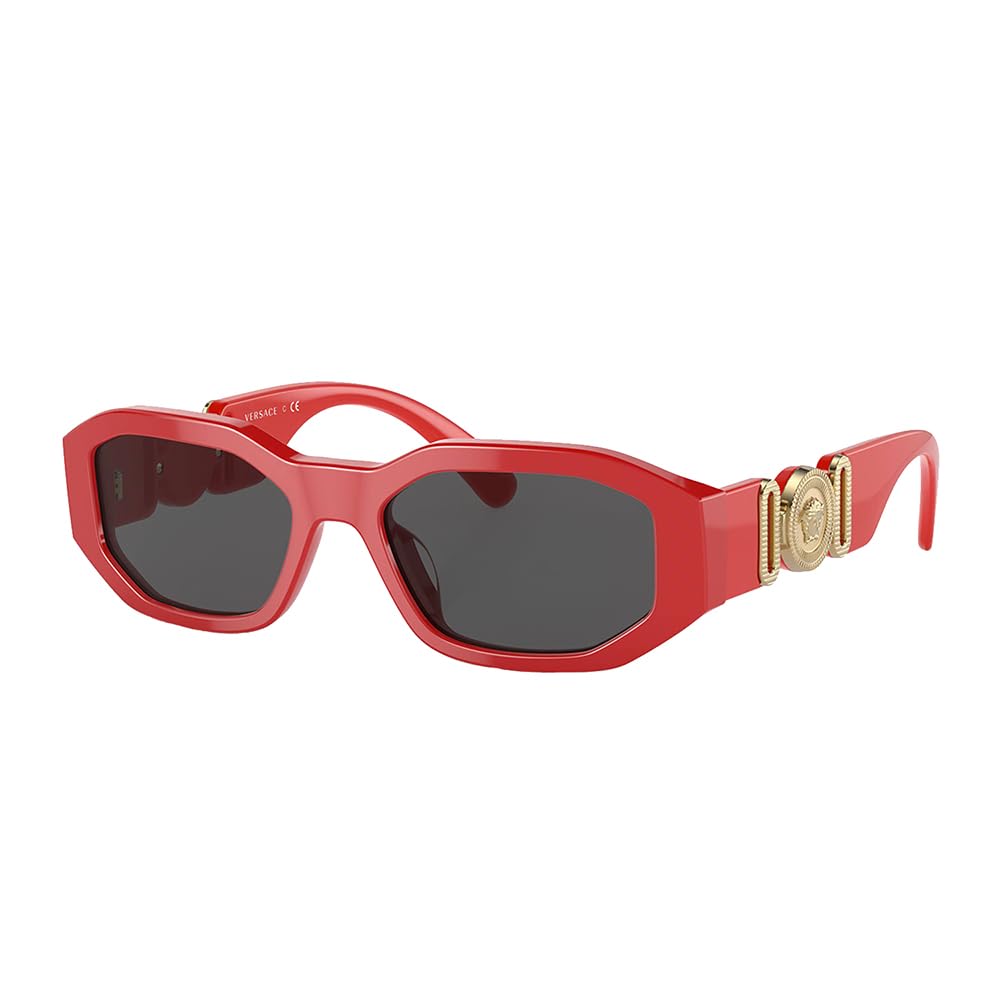 Photo 1 of Versace Kids VK 4429U 506587 Red Plastic Irregular Sunglasses Grey Lens