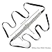 Bridal Belt Hand Rhinestone Wedding Belt Clear Crystal 16.5In Length with Black Ribbon for Wedding Party Dress