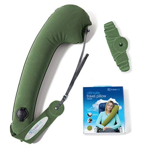 Travelrest - Ultimate Inflatable Travel Pillow & Neck Pillow (Rolls Up Small) - Thumbnail 6