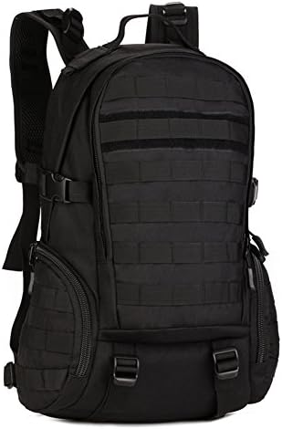 Lamgo Tactical Military Backpack Gear MOLLE Assault Pack Rucksack 20-35L (Black)