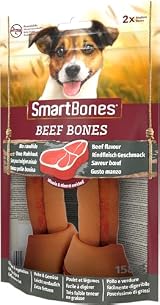 SmartBones 2 Medium Beef Bones Rawhide Free Chew Dog Treats view 3