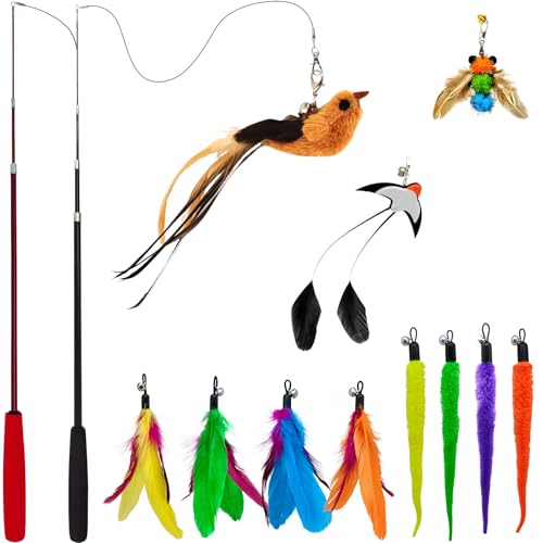 miwoowim Interactive Cat Wand Toy Set