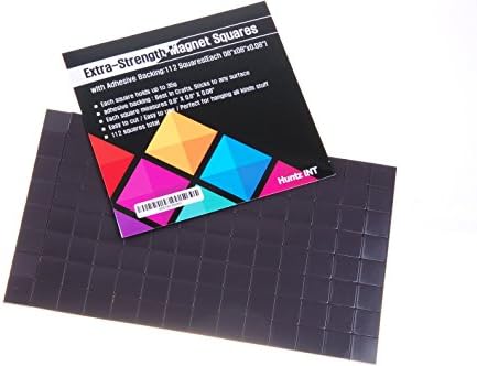 Flexible Magnet Squares with Adhesive Backing:112 Squares(Each 08"x08"x0.08")