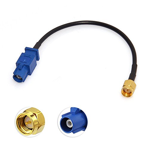 Click Here to See More Images Eightwood GPS Antenna Adapter Fakra Blue C Male to SMA Male Cable RG174 6