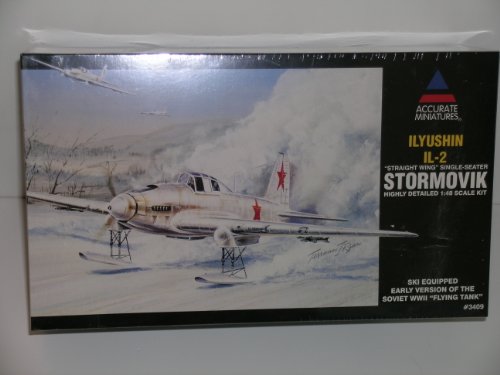 Accurate Miniatures "Ilyushin Il-2 Stormovik Fighter Aircraft"" Plastic Model Kit