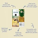 Epson 604 Black Ink Cartridge Pineapple Genuine for XP-2200 XP-3200 WF-2900 view 3