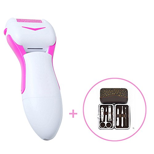 Jd®Rechargeable Electric Callus Remover Pedicure Foot File-Regular Coarse (Pink)