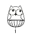 Boston Warehouse Wall Hanging Owl Metal Basket Hook