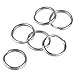 Pawfly 100 Pack 0.5 Inch Small Key Rings Bulk Split Keychain Rings with Stainless Steel Wire Ring for Keys Organization DIY Arts Crafts primary