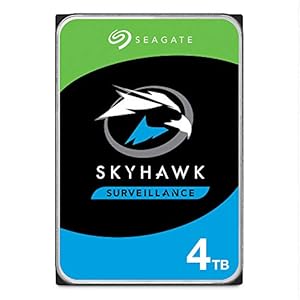 Seagate SkyHawk, 4 TB, Interne Harde Schijf, 3.5″, SATA 6 GB/s, 64 MB Cache, voor DVR/NVR-bewakingscamerasysteem, voor Video-opslag, 3 jaar Interne Rescue Services, FFP (ST4000VXZ07)