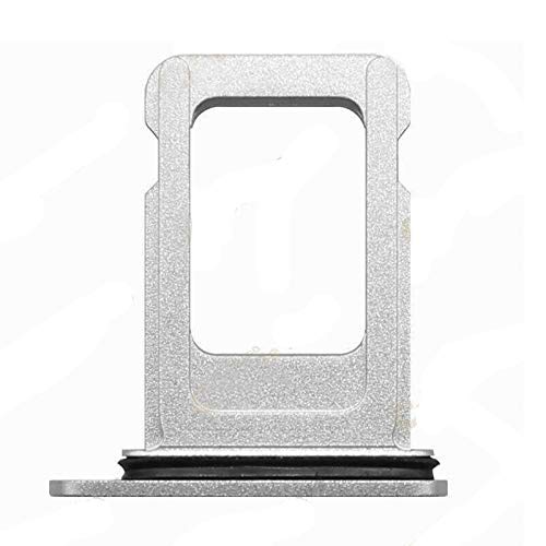 YuYue 2x Single Sim Card Holder Slot Holder Replacement Compatible With iPhone 12 Pro 6.1 Inch Silver