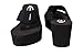 Vacation! Soda Women's High Platform Wedge Flip-flop Sandals Black