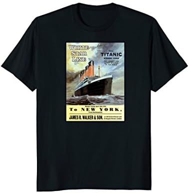 Titanic Sailing Ship Cruise Vintage Poster T-Shirt