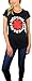 Red Hot Chili Peppers Womens Logo Graphic Tee (Astrick Black, Small)