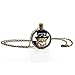 ILJILU Cool Cat Picture Pendant Necklace - Steampunk Funny Glass Kitten Kitty Jewellery