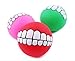 Funny Pet Dog Ball Teeth Silicon Toy Chew Squeaker Squeaky Sound Dogs Play Toys by Unbranded