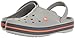 Crocs unisex adult Men's and Women's Crocband Clog, Light Grey/Navy, 12 Women 10 Men US