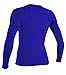 O'Neill UV Sun Protection Womens Basic Skins Long Sleeve Crew Sun Shirt Rash Guard, Tahitian Blue, X-Large