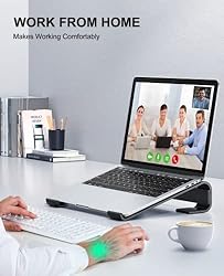 Soqool Laptop Stand for Desk, Ergonomic Detachable