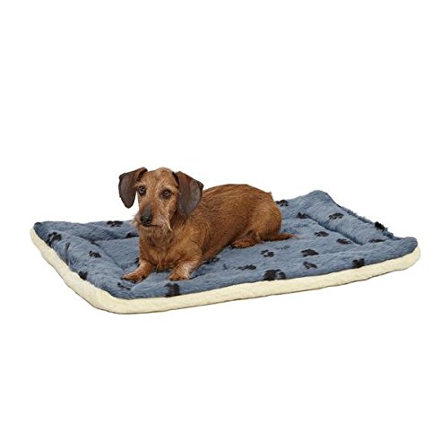 image for MidWest Homes for Pets Reversible Paw Print Pet Bed in Blue / White, D