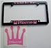 Yield to the Princess License Plate Frame Cover Decal Set