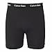 Calvin Klein Men's 3-Pack Cotton Stretch Boxer Brief, Large, Black/Red