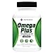 Omega Plus - 4x Strength Complete Fish Oil Supplement with Omega 3's. 1600MG of Essential Fatty Acids EPA and DHA Per Serving