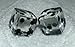 Clear Transparent Dice Pair