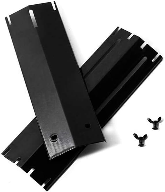 DELSbbq Universal Adjustable Grill Heat Plate Replacement for Gas Grill, Porcelain Steel Heat Plate Shield, Flavorizer Bar, Extends from 11.75" up to 21" L (Pack of 5) : Garden & Outdoor