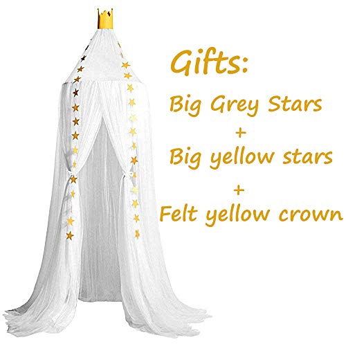 Kids Bed Net Baby Crib Netting Toddler Mosquito Net Lace Mesh Curtains Bed Canopy for Girls Boys Reading Playing Tent Game House