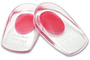 VivoFoot Gel Heel Cups, Shoe Inserts for Plantar Fasciitis, Heel Spur & Achilles Pain Relief, Heel Lift Pads for Men & Women 