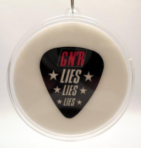 Guns N' Roses "Lies Lies Lies" Guitar Pick With Made In USA Christmas Ornament Capsule
