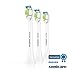 Philips Sonicare DiamondClean replacement toothbrush heads, HX6063/64, White 3 count