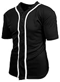 Mens Baseball Button Down Jersey Hipster Hip Hop T Shirts 1UPA01