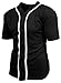 Mens Baseball Button Down Jersey Hipster Hip Hop T Shirts 1UPA01