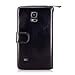 For Samsung Galaxy Note 4 Case - Cellularvilla Pu Leather flip Wallet Bag Pouch Case with Credit Card Slots Pockets Cover For Samsung Galaxy Note 4 SM-N910S / SM-N910C (Black)
