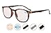 CessBlu Vintage Computer Reading Glasses Blue Light Filter Eyeglasses(Tortoise) +1.75