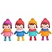 Cute Girls Figures Toys, Kimkoala 8Pcs Lovely Plastic Miniature Girls Figurines For Handcraft Fairy Garden Ornaments Micro Landscape Decorations Birthday Cake Toppers Kids Gift