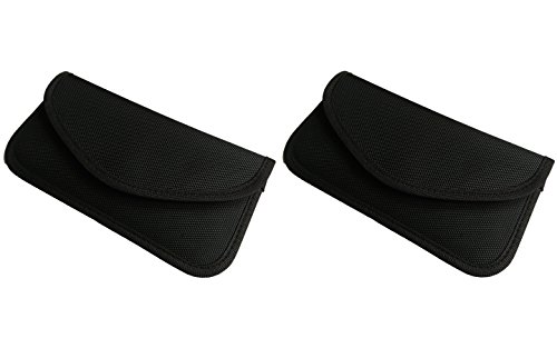 Actopus 2pcs large black anti tracking gps rfid signal …
