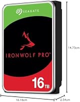 Seagate IronWolf Pro 16TB NAS Internal Hard Drive CMR SATA 7200RPM 256MB view 8