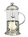 French Press Coffee Maker 1 liter 4 Cup, Quality Glass and Stainless Steel
