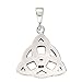 CloseoutWarehouse Sterling Silver Wiccan Triquetra Pendant 16MM