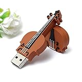 MECO USB Flash Drive 16GB USB 2.0 Cartoon Music Violin Model Memory Stick Storage Thumb Pen Drive Gift