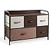 ROMOON Dresser Organizer with 5 Drawers, Fabric Dresser Tower for Bedroom, Hallway, Entryway, Closets - Wide