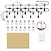 LED Outdoor String Lights, TaoTronics 50ft Commercial Grade Outdoor Patio Lights, Heavy Duty Weatherproof Strand with 16xS14 LED Bulbs (One Spare), Connect up to 30 String Lights, UL588 & ETL Approved