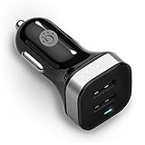 Go Beyond(TM) Dual Port USB Car Charger, High Speed Universal 2-Port Charger - Charging 2 Devices at Once for any Car and all devices (SHIPPED IN SAME BUSINESS DAY, Silver)