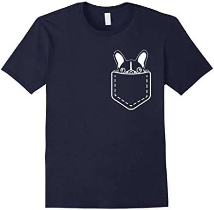 Men's My pocket have a French bulldog shirt XL Navy